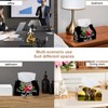 2 Pack Tissue Box Cover Holder, Leopard Print with Flowers