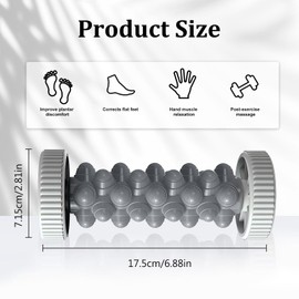 Plantar Fasciitis Massage Roller, Foot Massage Roller Hedgehog Ball for Foot Massage, Reflexology, Acupressure