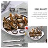HEMOTON Set of 4 Stainless Steel Snail Plate Mushroom Bowls
