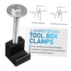 FELTECHELECTR 4 Pcs Aluminum Alloy Truck Tool Box Clamps J