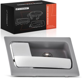 A-Premium Front or Rear Driver Side Interior Door Handle Compatible with Ford Crown Victoria 2005 & Mercury Grand Marquis 2005, Gray Housing with Chrome Lever, Replace# 5W3Z5421819AAC