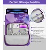 MoKo Tablet Case with Shoulder Strap & Handle, Multiple Compartments,