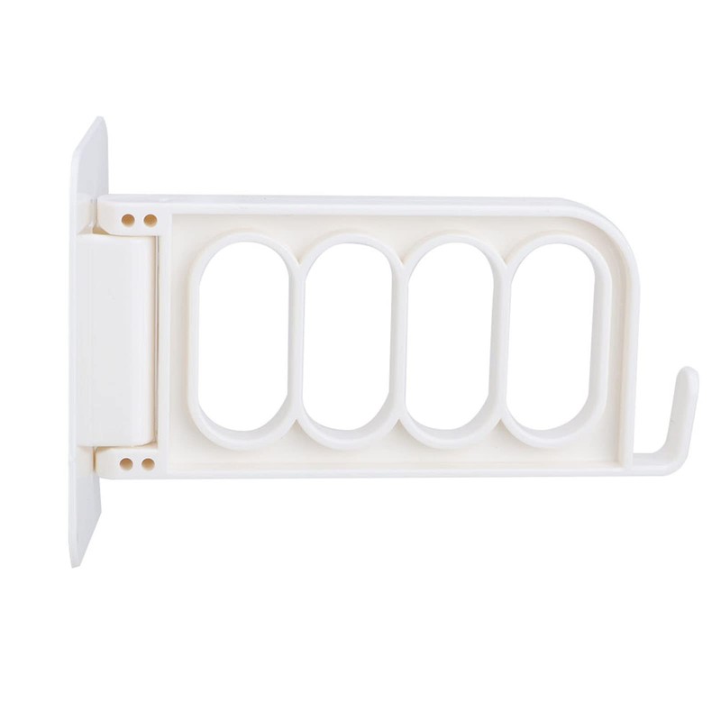 4 Hole Clothes Rack, Plastic Wall Mounted Clothes Storage Rack