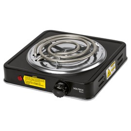 Volteck Basic PAEL-1CPN, Parrilla eléctrica 1 quemador en espiral, negra