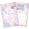 Mermaid Birthday Invitations, Mermaids Pool Party Invites with Envelopes (30PACK),