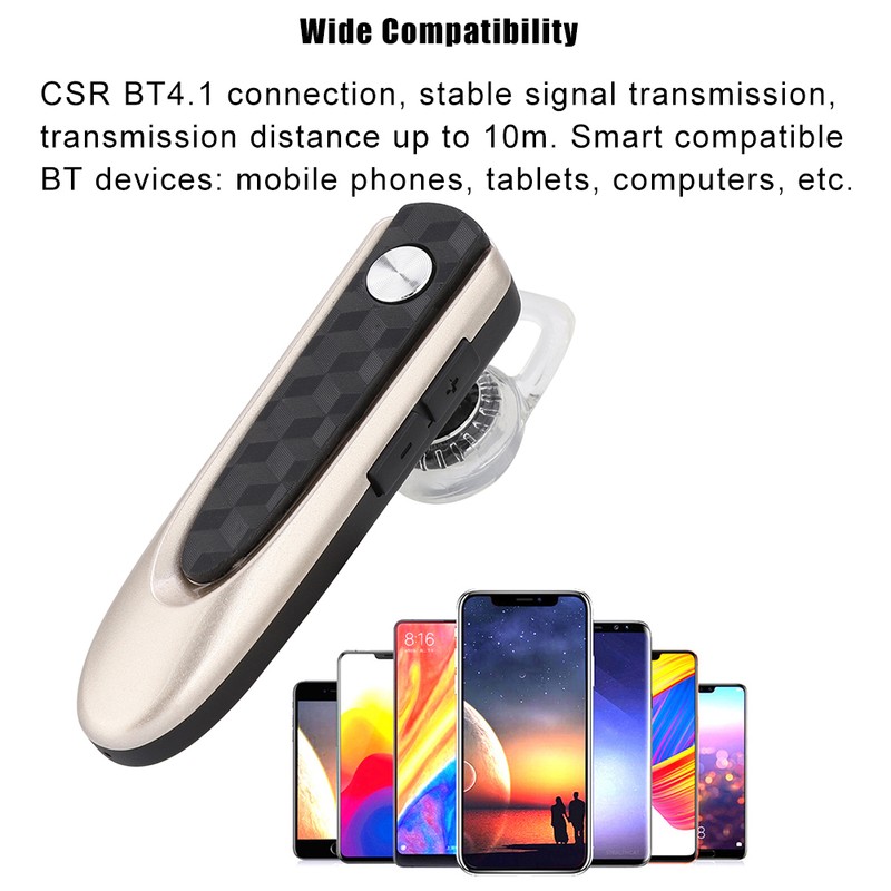 Fineblue HF68 Stereo Wireless Business BT4.1 Headset Earpiece Ultra long