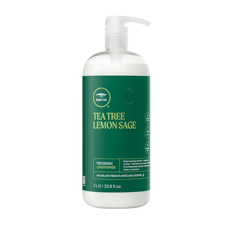 Tea Tree Lemon Sage Thickening Conditioner, Builds Body + Boosts