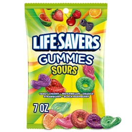 LIFE SAVERS Sour Gummy Candy Variety Pack, 12 Individually Wrapped 7oz Bags