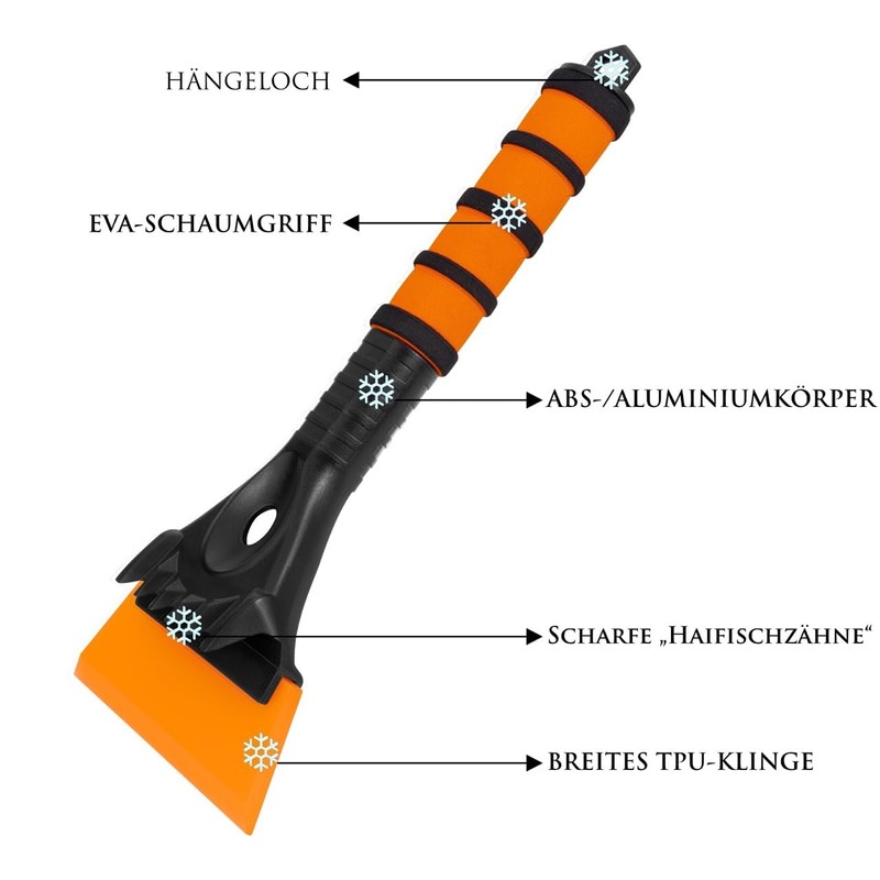 BEEWAY Car Ice Scraper, Effective Car Ice Scraper, Ultra Snow