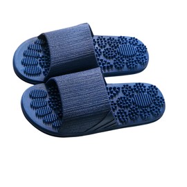 Ipetboom Slip Massage Slippers for Home and Travel Lightweight Beach Footwear Stylish Dark Blue Footwear present for Family and Friends