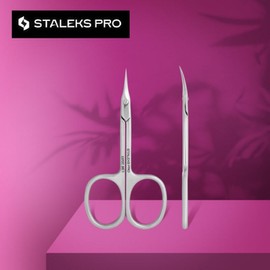 Cuticle Nail Scissors STALEKS PRO Expert 50 Type 1 Professional Cuticle Scissors European Stalex, 1 pc / 큐티클 네일 가위 STALEKS PRO Expert 50 Type 1 Professional Cuticle Scissors 유럽 스탈렉스, 1개