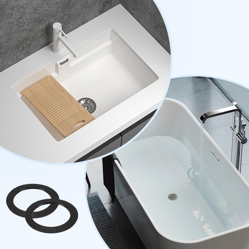 6 PCS Sink Plug Seal Ring 56mm Sink Drain Seal