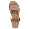 WHITE MOUNTAIN Women's Simple Wedge Sandal, Cork/Natural, 10 M