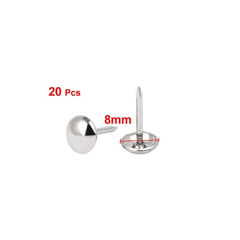 sourcingmap 8mm Head Dia 15mm Height Upholstery Nail Thumb Tack