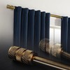 ILAISIHOME 1-1/8 Inch Diameter Antique Gold Curtain Rods with Knurl