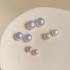 PearlLives Pearl Earrings 18K Gold Plated 925 Sterling Silver Stud