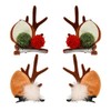 Christmas Hair Clips for Women Christmas Reindeer Antlers Hairpins Deer