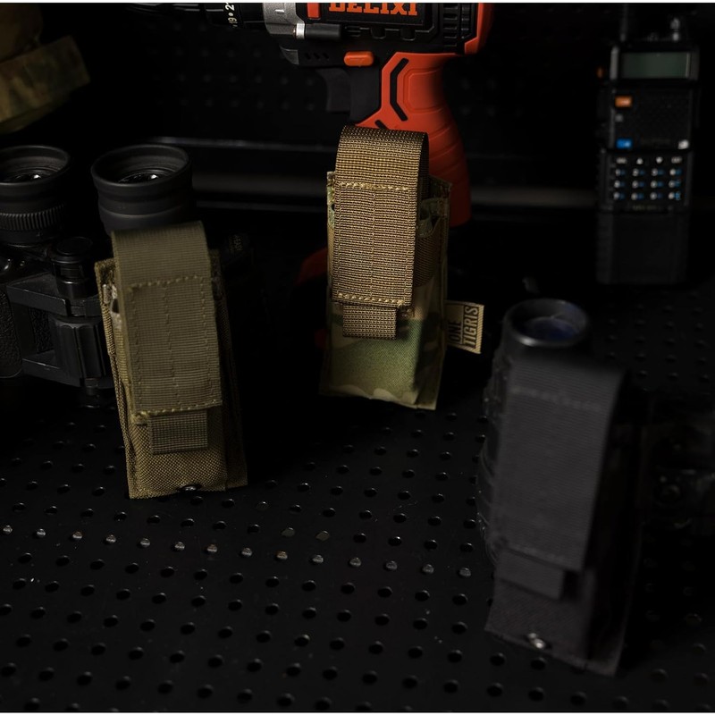 Tactical Military Belt Pouch Small Light Holder Flashlight Holder Dump