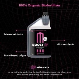 UP NUTRIENTS Bio Flowering Fertilizer Boost UP 1L | Bio Stimulator for Plants and Crops | Flower Production Booster | Compact and Resinous Flowers and Fruits