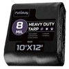 Patiobay Tarp 10x12 Feet, 8 Mil Waterproof Tarps Heavy Duty