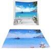 Decorative Tapestry Beach Sea Scenery Pattern Polyester Fiber Hanging Carpet