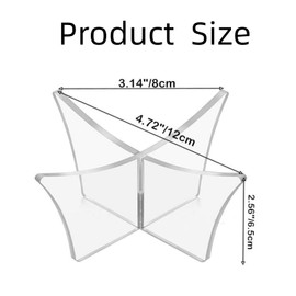 2 PCS Acrylic Football Display Stand Basketball Holder Display Ball Stand Rugby Display Stand Volleyball Bowling Ball Stand Sport Ball Display Holder for Home School (Black)