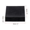 sourcing map 4pcs Rubber Anti-Vibration Pads Hard Pad, 50mm Square