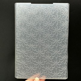 3D Plastic Embossing Folder Template 8-Petal Flower Texture 5x7 Inch for Card Making DIY Scrapbooking Paper Crafting Handmade Crafts Scrapbooking Arts Supplies Scrapbook Decor