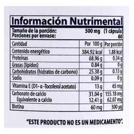 Biotina Vitamina E Y Calcio 60 Caps Bionat Natural Health                                                                                             