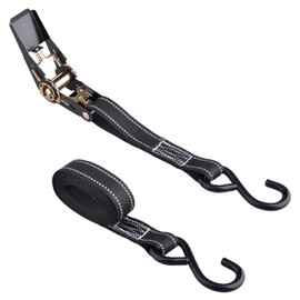 JEELAD Lashing Belt, Load Tightening Belt, Ratcheting Tie-Down Belt, Ratchet Belt, Load Tightening Belt, Width 1.0 inches (2.5 cm), Breaking Load 1766.3 lbs (800 kg), Fixed Band, Tightening,