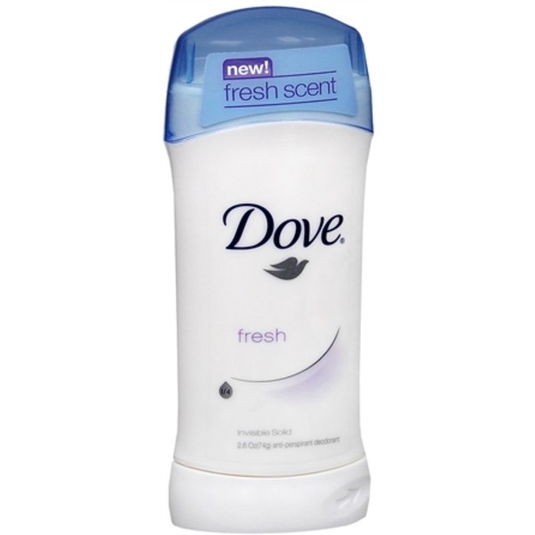 Dove Anti-Perspirant Deodorant Invisible Solid Fresh 2.60 oz (Pack of 12)