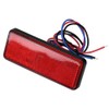 Eacam Motorcycle Rectangle Reflector Tail Brake Light, Universal LED Stop