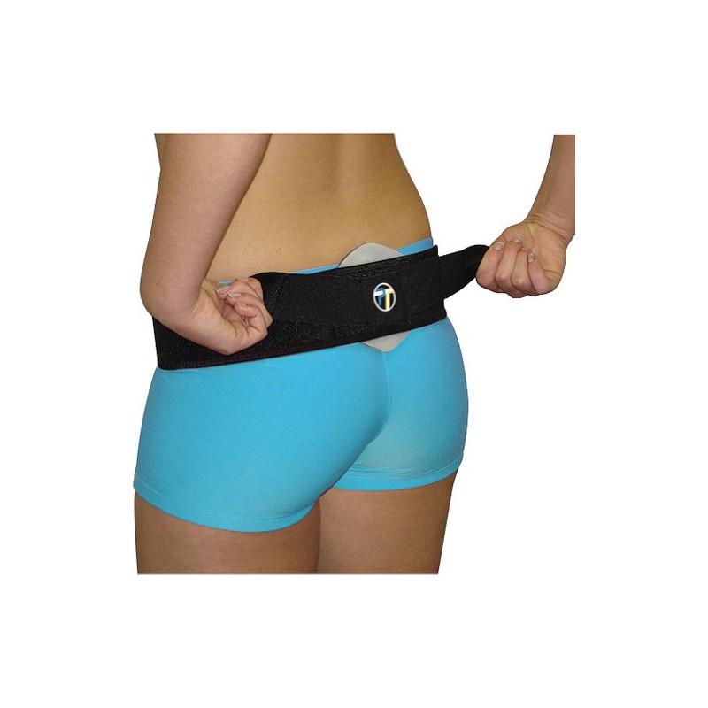 Pro-Tec Athletics SI Back Belt with Compression Pad (Medium/Black)