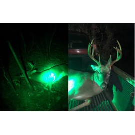 CREE LED Light Green LED Hunting Flashlight 3800 Lumens - Rechargeable