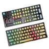 Keycaps PBT Translucent Sublimation Rainbow Gradient Mechanical 108 Keycaps for