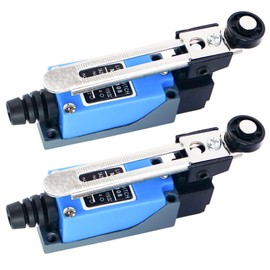 2PCS Endschalter Me-8108 Rollenschwenkhebel 1nc-1no Wasserdichter Endschalter 250v, Rollenhebelarm-Endschalter Für Elektrische Steuerungen in Mechanik, Automatisierung Und Industrie