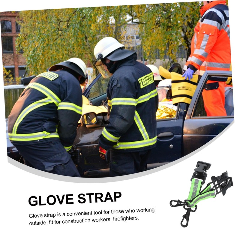 iplusmile 2pcs Firefighter Glove Holder Strap Durable Glove Fixing Accessory