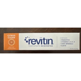 Revitin Natural Toothpaste and Prebiotic Oral Therapy 3.4oz ; Exp - 03/2026