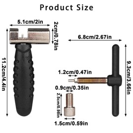 Quixotical Chain Riveter Bicycle for 6-12 Speed & Single Speed Chains, Removal and Attaching Bicycle Chains, Professional Bicycle Chain Riveter, Bike Chain Tool for Mountain Bike, Road Bike