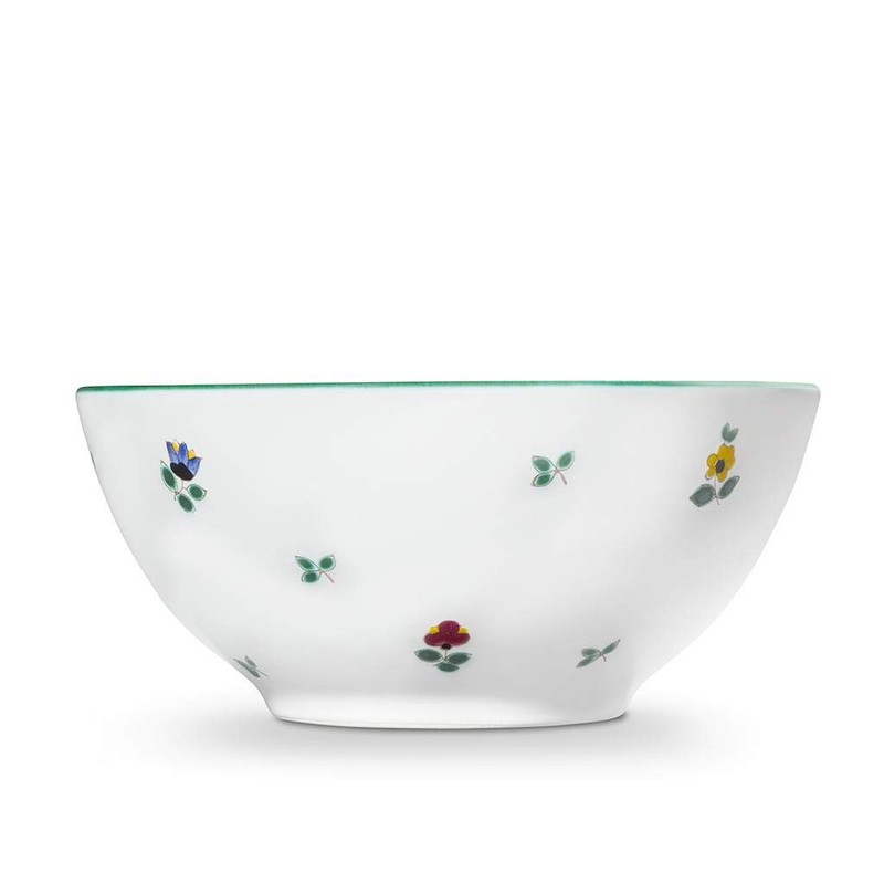 GMUNDNER KERAMIK Bowl Capacity: 1 Litre Scattered Flower Crockery Handmade