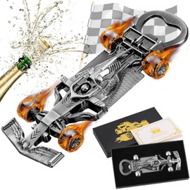 LKKCHER Racing Car Gift for Men women's Novelty Race Car Cerveza para coches Abrelatas de botella