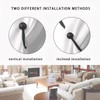 2 Pcs Small Curtain Tie Backs Hooks with 4 Pcs