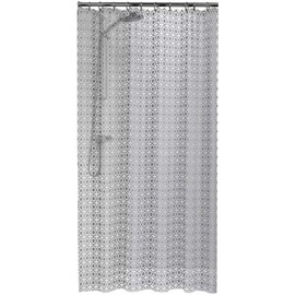 Sealskin Hammam Shower Curtain, PEVA, Silver, 180 x 200 cm