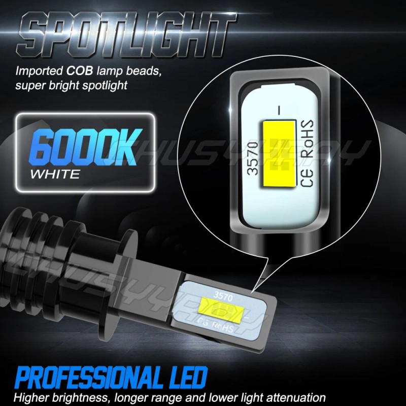 CHUSYYRAY For Lexus ES330 2004 4X D2R+H3 HID/LED Headlight Low