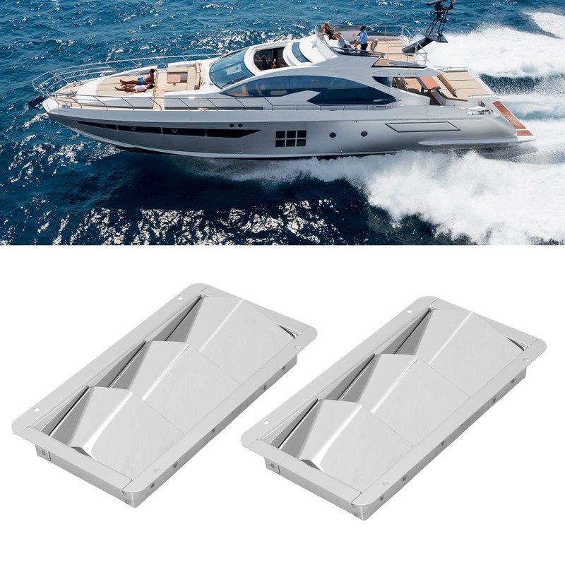 1 Pair 210 x 110 mm Marine Vent Covers, 3