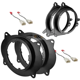 American International 6.5" Front/Rear speaker install adapters & harness for 2005-2020 Toyota Tacoma