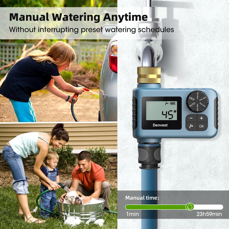 2 Packs Hose Timer with Brass Inlet, Water Timer for