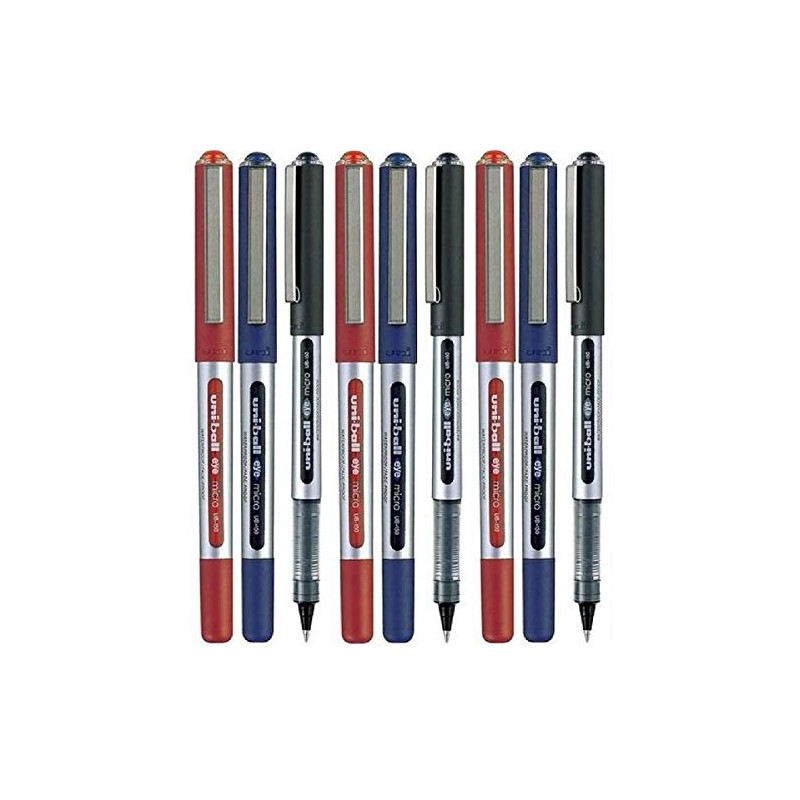 Uni Ball UB-150 Assorted Colour (9 Pack) Eye Micro Rollerball