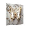 Wpshijia Light Switch Cover Plate Gold White Butterfly Luxury Abstract