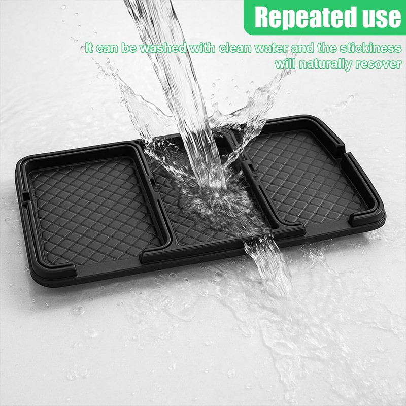 GAOLAOSY Car Dashboard Mat, Anti-Slip Auto Dash Tray, Strong Gripping